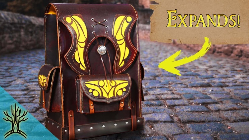 Leather Adventure Bag Expands to fit all your quest