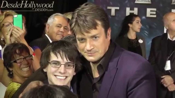 Nathan Fillion being awesome on the Thor: The Dark World red