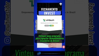 Vinteum lana programa para capacitar desenvolvedores brasileiros de Bitcoin.