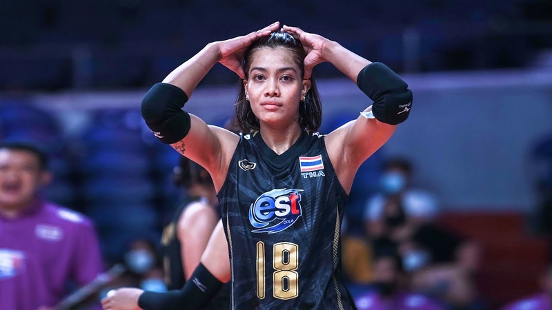 Beautiful and Talented Ajcharaporn Kongyot Made 21 Points vs