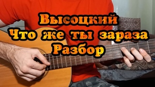 Владимир Высоцкий Что же ты зараза РАЗБОР кавер