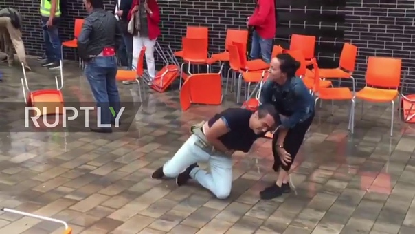 Spain: Voters tossed outside polling station as anti referendum measures take a violent