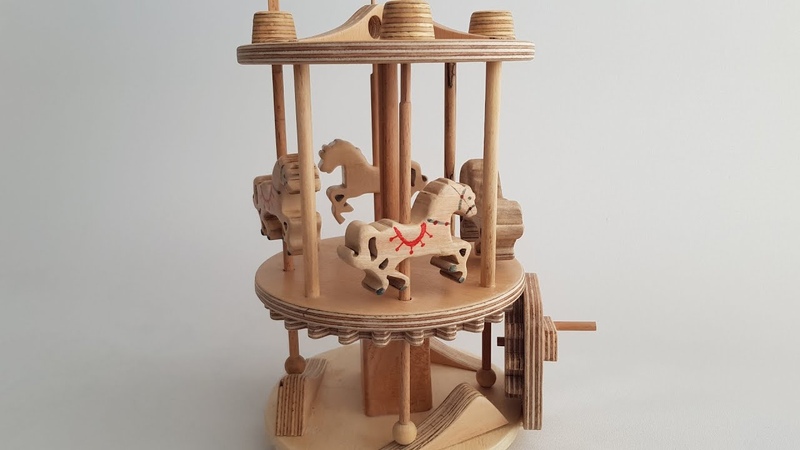 Wooden Carousel DIY pdf plans Funfair Carousel