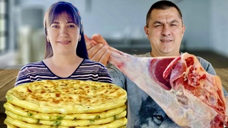 Вкусный рецепт: Нога барана запеченная в духовке и Лепешки с творогом и сыром