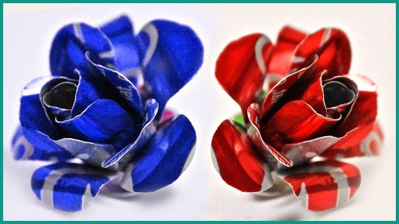 How to Make Coke Can Rose DIY Recycled Metal Decor by