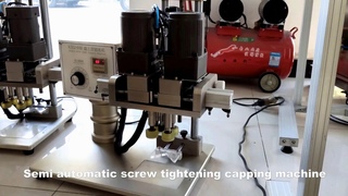 China machinery CX-PACK Semi automatic plastic caps screw capping machine tightening machine capper