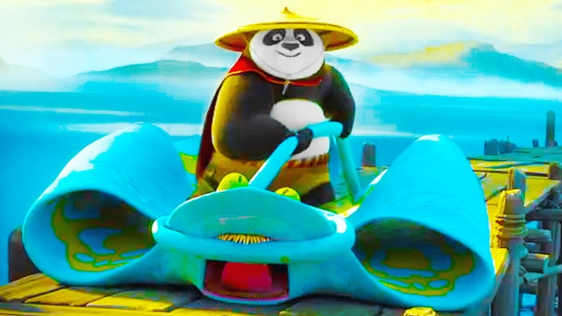 Po Vs Manta Ray Fight Scene, KUNG FU PANDA 4 (2024) Movie CLIP