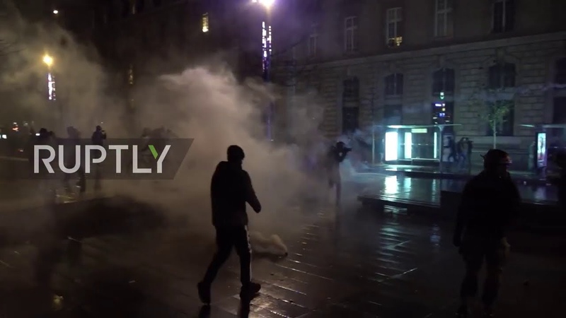 France: Police use water cannon as security bill protests turn violent in