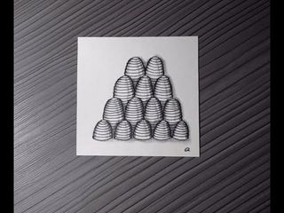 Рисуй_со_мной. Тангл Apiary. Zentangle