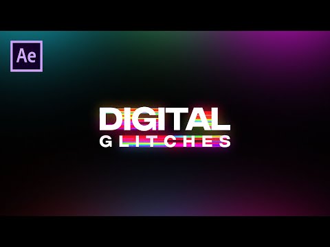 Digital Glitch Text Animation in After Effects After Effects