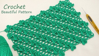 СУПЕР красивый ЦВЕТОЧНЫЙ УЗОР для вязания крючком  SUPER Beautiful Flower Pattern Crochet