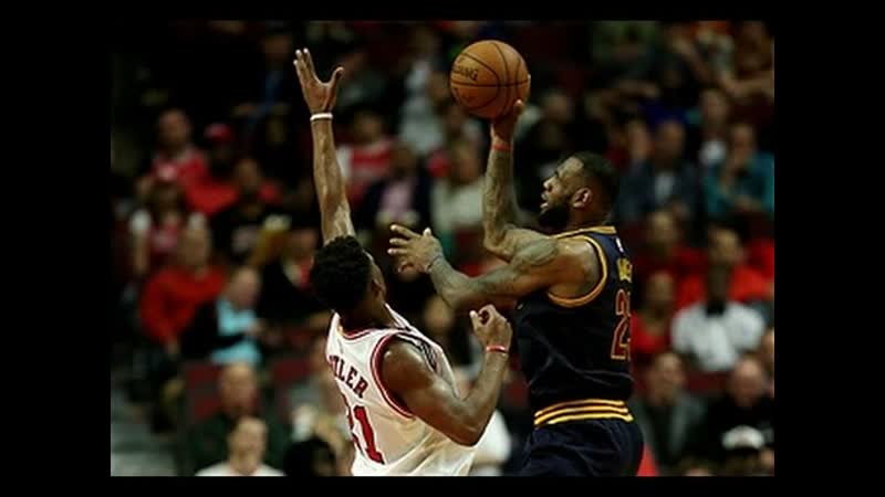 Le Bron James Posts Near Triple Double in Series