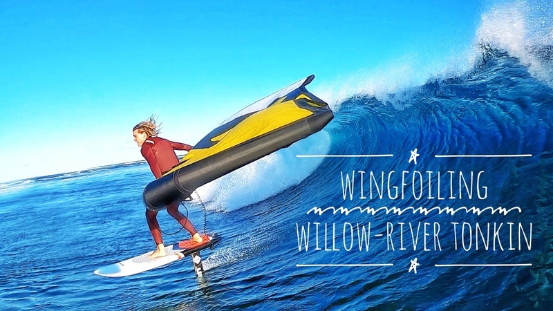 Wingfoiling on Manawa with