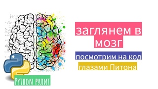 Это лучше знать каждому программисту на питоне. Как посмотреть байткод вашего кода.