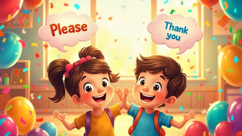 Please Thank You ABC Song, Fun Phonics and Manners Song for
