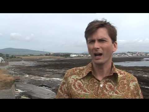 David Tennant on the set of Decoy