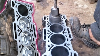 How To Suzuki VXR Engine Cylinder Block Sleeve Bore Amazing Technique