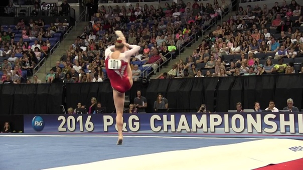 Alyssa Baumann Floor Exercise 2016 PG Gymnastics Championships Sr. Women Day