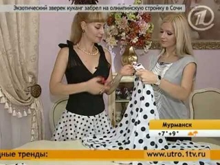 Летнее платье в горошек
