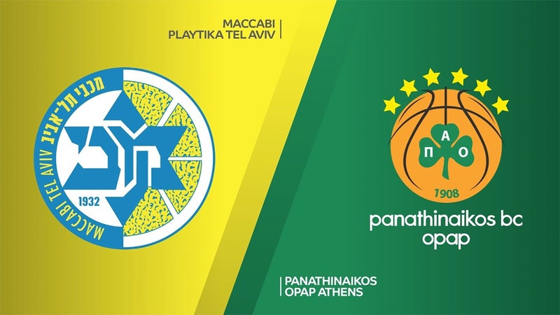 Maccabi Playtika Tel Aviv Panathinaikos OPAP Athens Highlights, Euro League, RS Round