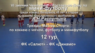 Мини-футбол. VI Зимний Чемпионат г.Ростова памяти Распутина А.Н. среди команд Ветеранов.12тур.Игра72