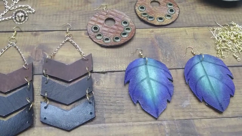 Make Your Leather Earrings DIY 3 Shapes Free PDF