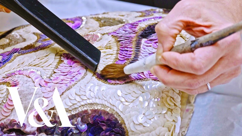ASMR at the museum, Conserving a clown costume,