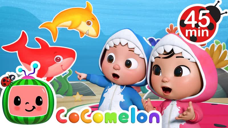 Baby Shark Learns Colors + MORE Co Comelon Nursery Rhymes Kids