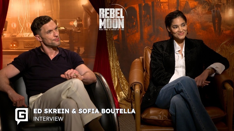 Sofia Boutella and Ed Skrein on Rebel Moon Part One: A Child of Fire,