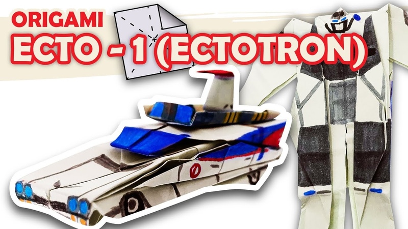 How to make a Transforming AUTOBOT ECTOTRON ( Ectomobile, Ecto 1) Origami