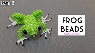 PART 4/END  Gantungan Kunci Boneka Kodok 3D Manik Manik/BEADS/How To Make Beaded Keychain Frog