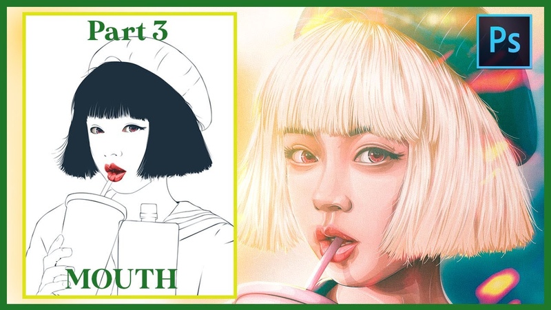 Photoshop Tutorial SHORT HAIR GIRL VEXELART PART 3