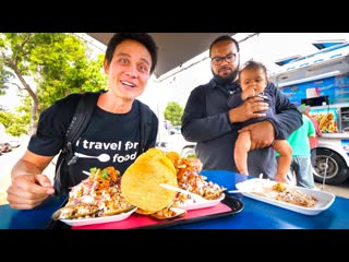 San Diego Food Tour - MASSIVE BURGERS and CRAZY TOSTADAS in California, USA!