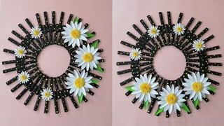 Kağıttan Harika Bir Kapı Süsü Yapımı / Paper Door Wreath Ideas - Diy Wall Hanging