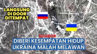 Viral Video,  Diberi Kesempatan Hidup 2 Tentara Ukraina Melempar Granat, Langsung Dieliminir