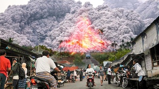 MONSTER Volcano WOKE UP! Volcano Merapi Eruption in Sumatra, Indonesia
