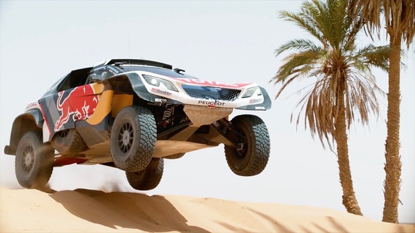Team Peugeot Total testing their 3008 DKR Maxi, Rally Dakar