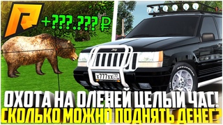 ЦЕЛЫЙ ЧАС ОХОТЫ НА ОЛЕНЕЙ ПОСЛЕ ОБНОВЛЕНИЯ 6.1! СКОЛЬКО МОЖНО ЗАРАБОТАТЬ - RADMIR CRMP