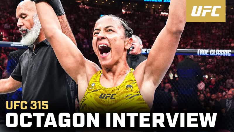 Natalia Silva Octagon Interview, UFC