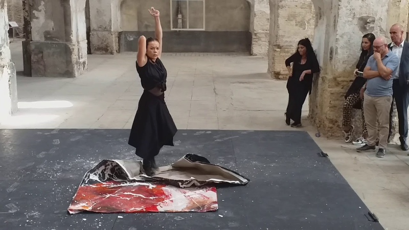Lita Cabellut y Rocío Molina en la deconstrucción del cartel de la Bienal de Flamenco de