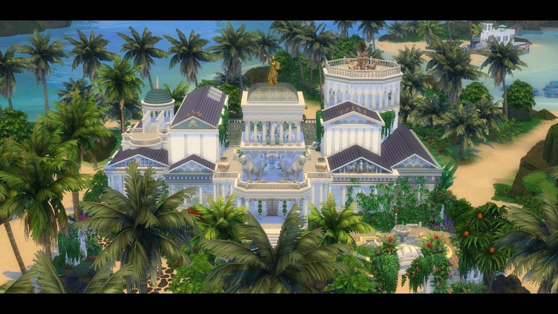 The Olympian Palace, No CC, The Sims 4, Stop Motion, Luxurious Greek