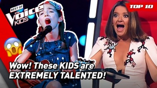 MULTITALENTED KIDS with PHENOMENAL Blind Auditions on The Voice Kids! | Top 10
