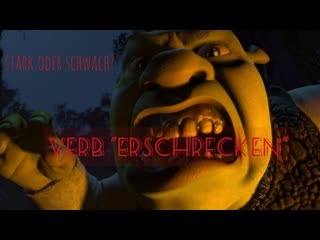 Finde-den-Fehler-Spiel: Verb  erschrecken