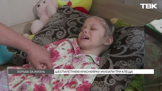 6-летняя красноярка борется за жизнь после укусов клещей