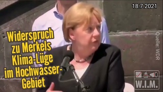 Widerspruch zu Merkels Klima-Lüge im Hochwasser-Gebiet. 18. Juli 2021