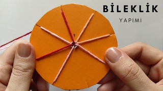 BLEKLK YAPIMI ( 3'e kadar sayabilen yapar ! ) kumihimo ipten bileklik