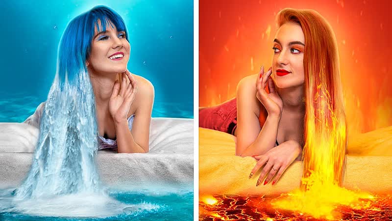 Девушка Огонь и девушка Вода , 12 смешных