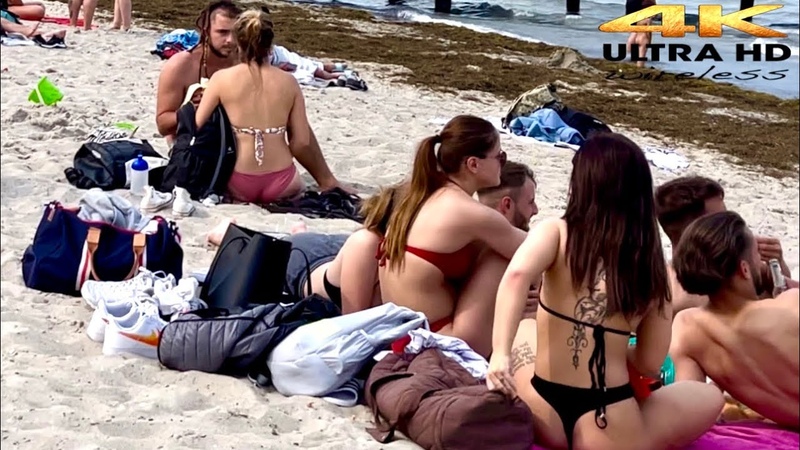 4 K HDR Lübeck Beach 2023 Germany Summer Hamburg north.