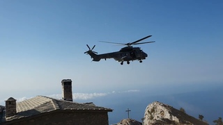 Άγιον Όρος: Επιχείρηση διάσωσης στη θέση Κυρά Παναγιά (Κάθισμα της Παναγίας), περίπου στα  μ.