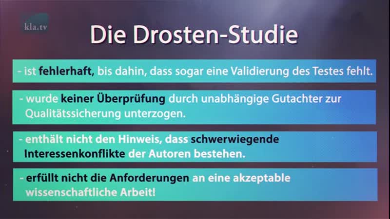 Drosten Corona Studie unhaltbar Das verschwiegene wissenschaftliche